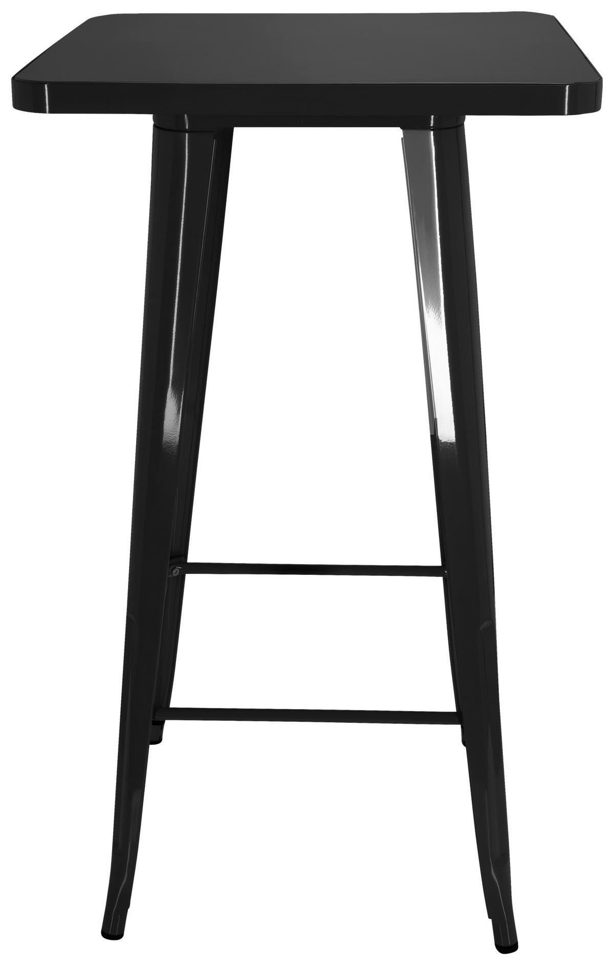 BAROVÝ STŮL, černá, 60/60/103,5 cm - černá, Basics, kov (60/60/103,5cm) - MID.YOU