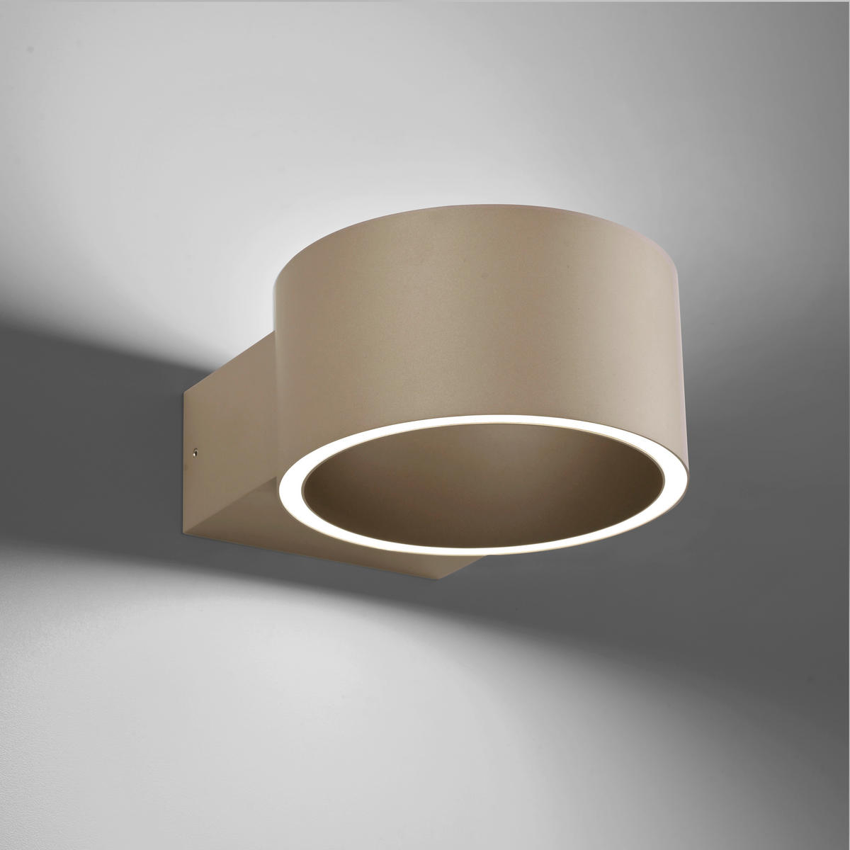 LED-WANDLEUCHTE Pure Clipse 18.5/15/8 cm  - Braun, Design, Kunststoff/Metall (18.5/15/8cm) - Neuhaus PURE