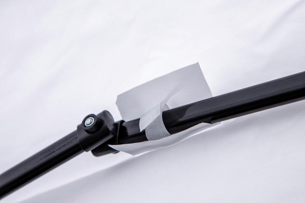 PERGOLA 295/295/250 cm   - Weiß, MODERN, Textil/Metall (295/295/250cm) - Gardenson