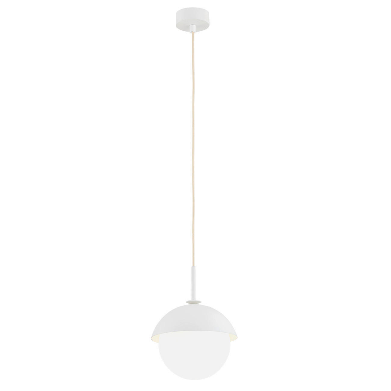 HÄNGELEUCHTE Argon Capello 109/20/20 cm   - Weiß, KONVENTIONELL, Glas/Metall (109/20/20cm)
