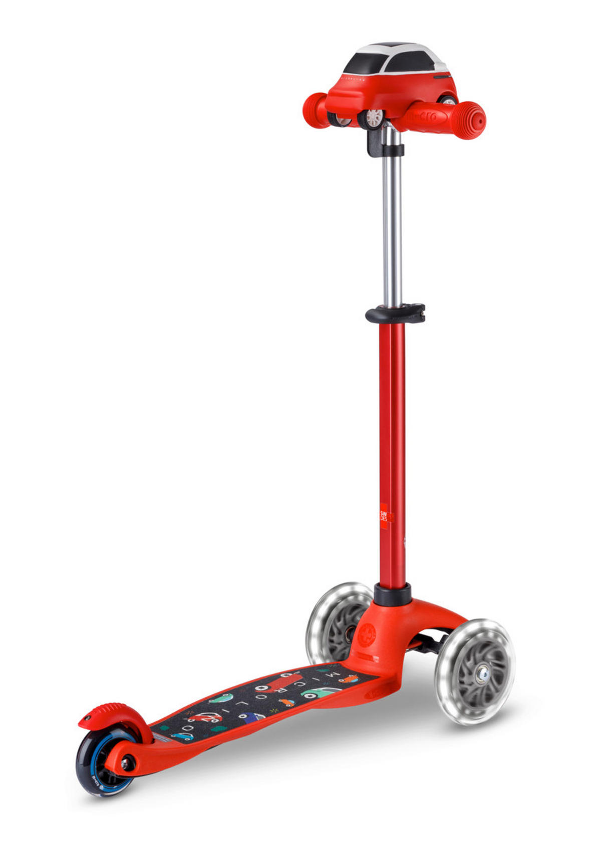 KINDERSCOOTER Minilino  - Rot, Basics, Kunststoff (55/26,5/49-67cm)
