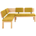 ECKBANK 160/200 cm  in Buchefarben, Currygelb  - Currygelb/Buchefarben, Natur, Holz/Textil (160/200cm) - Cantus