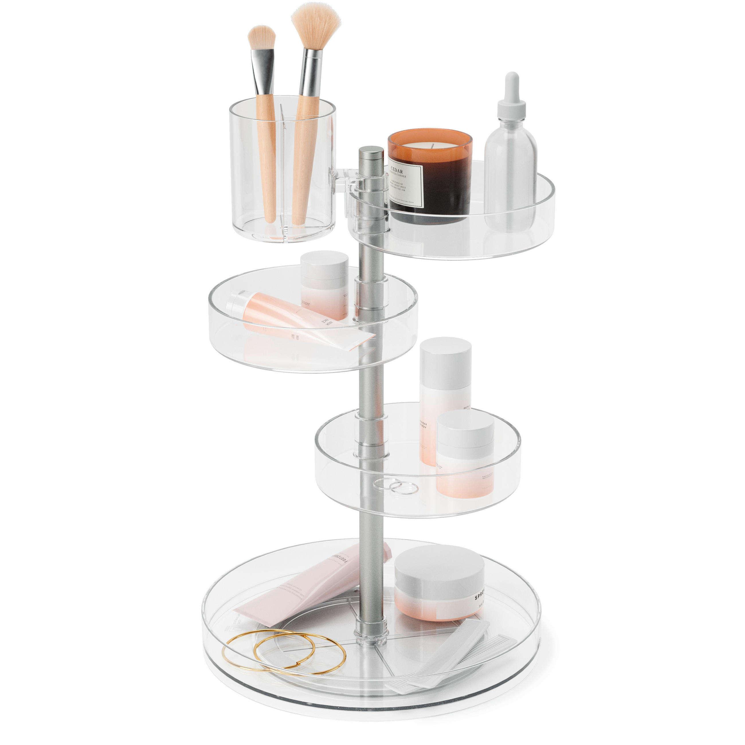 ORGANIZATOR  prozirna, boja nikla  - prozirna/boja nikla, Osnovno, metal/plastika (23/23cm) - Umbra