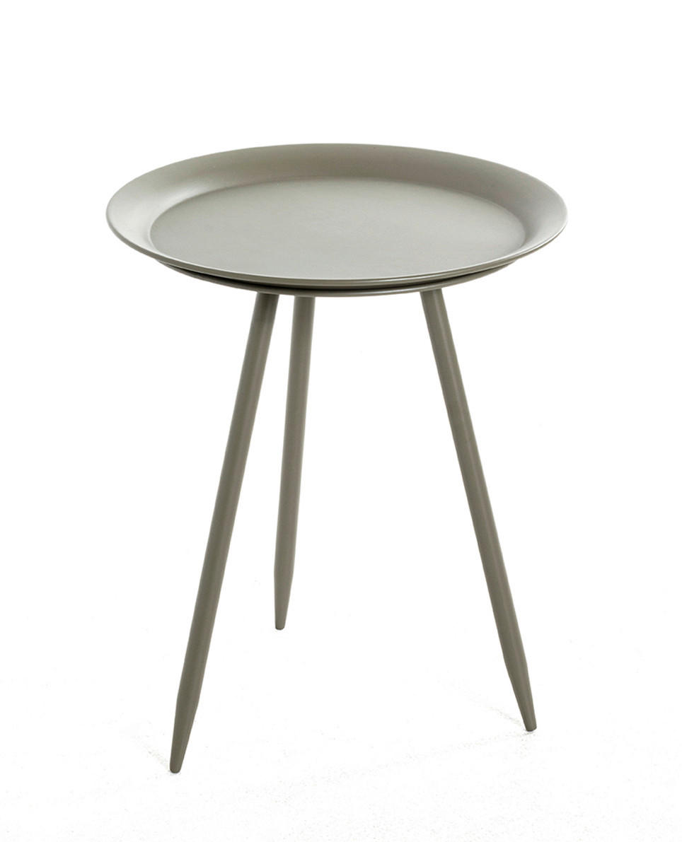 PRÍRUČNÝ STOLÍK, zelená - zelená, Trend, kov (54/54/44cm)