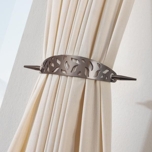 DEKORAČNÍ SPONA - antracitová, Konvenční, kov (21/16cm) - Homeware