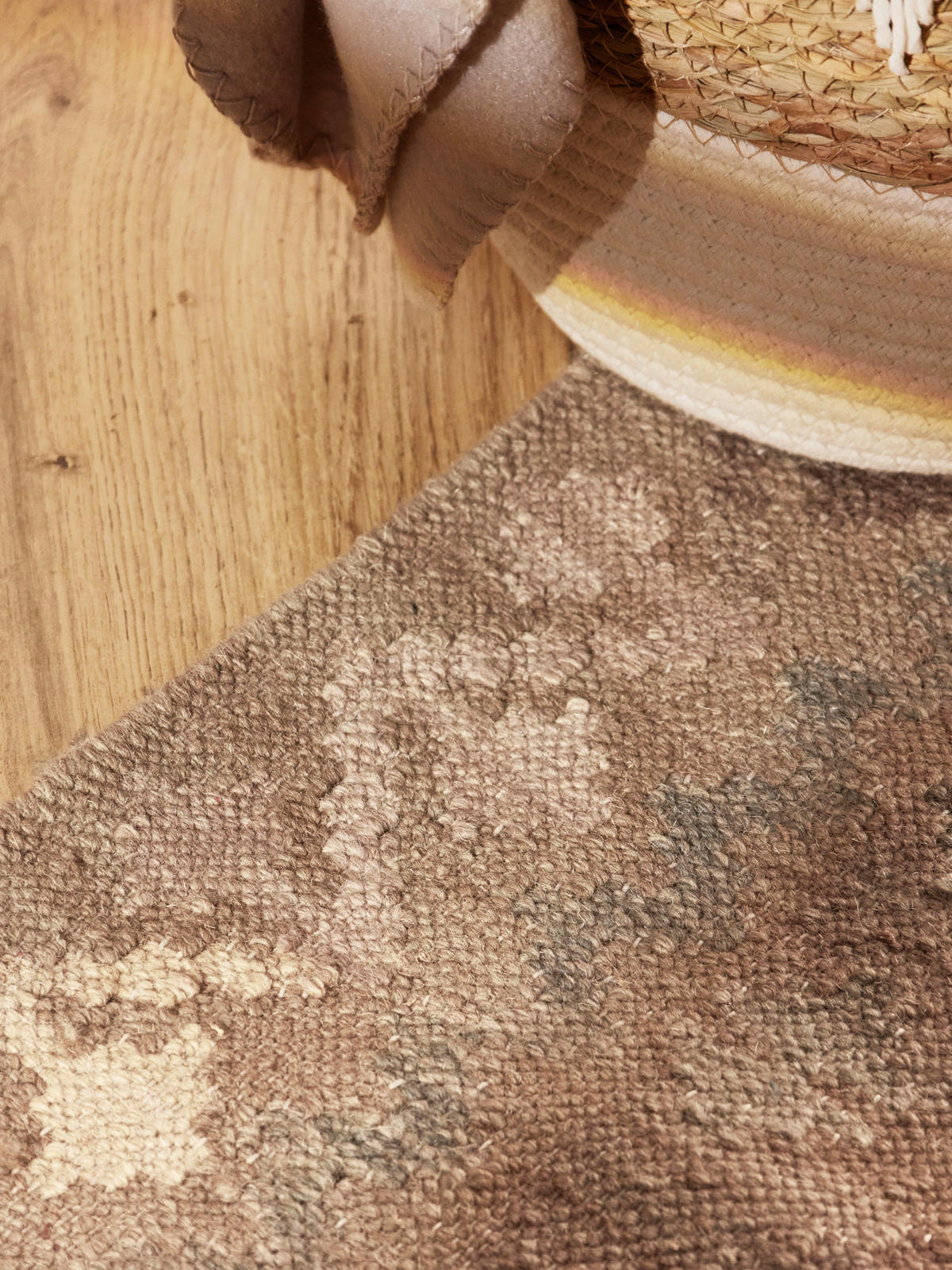 LÄUFER 60/190 cm Kamal  - Beige/Hellblau, Basics, Textil (60/190cm)