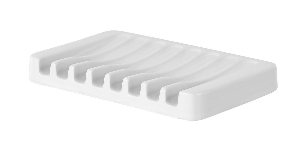 SEIFENSCHALE - Weiß, KONVENTIONELL, Keramik (13/1/8cm) - Schöner Wohnen