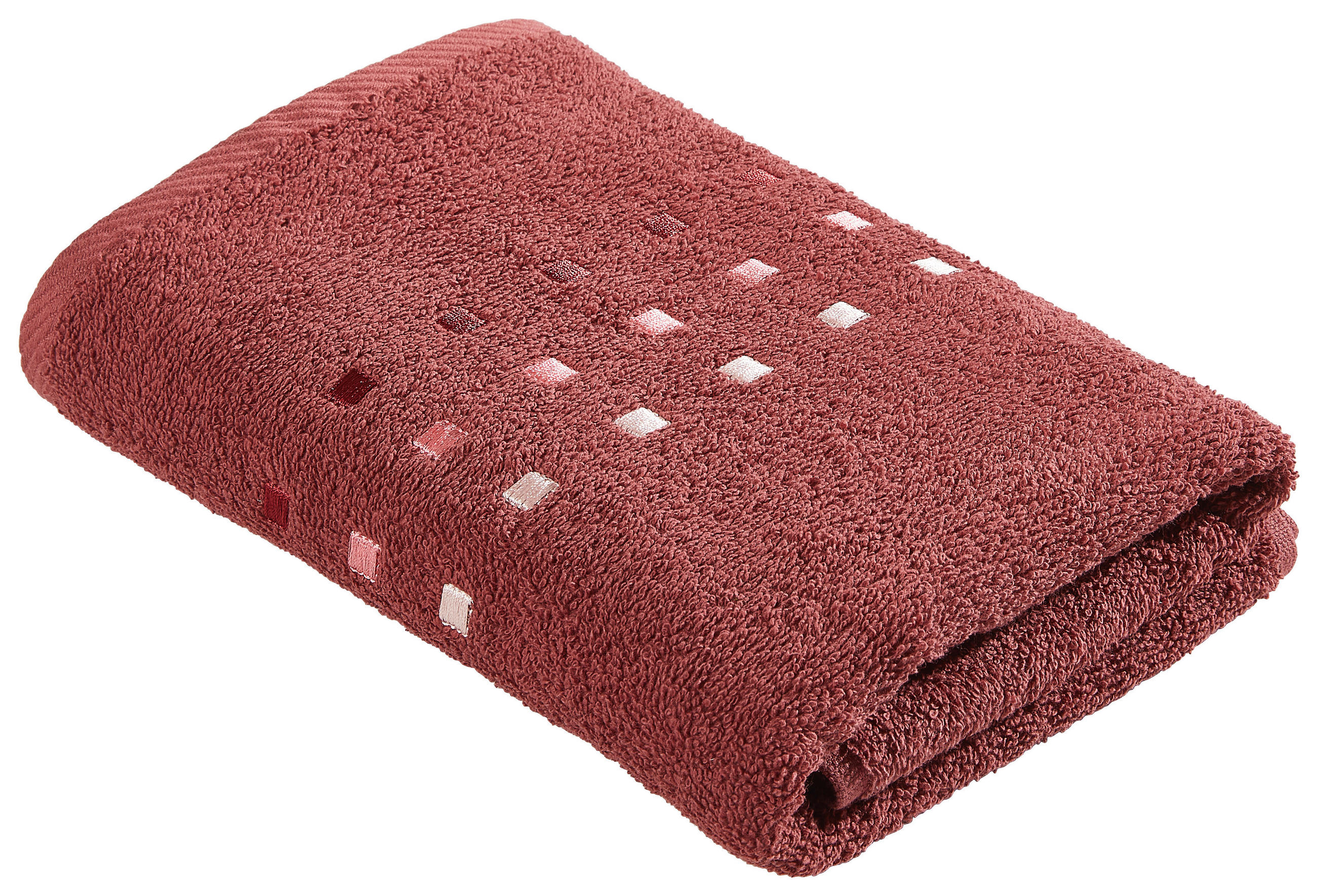 HANDTUCH Quattro Rot  - Rot, Basics, Textil (50/100cm) - Esposa