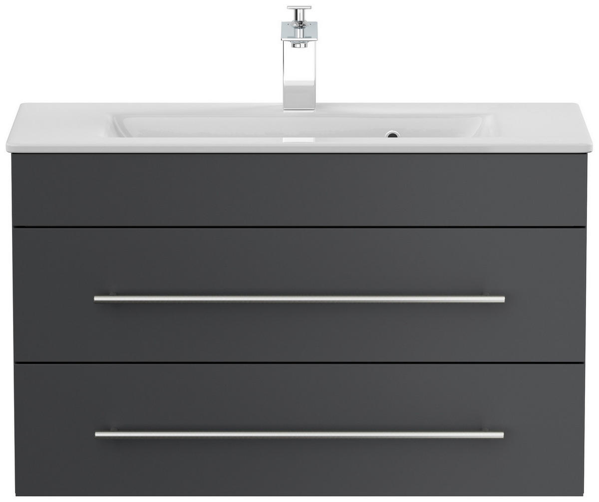 BADEZIMMER  in 80,4 cm  - Silberfarben/Graphitfarben, MODERN, Keramik/Holzwerkstoff (80,4cm) - MID.YOU