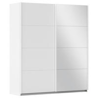 SCHWEBETÜRENSCHRANK 181/210/57 cm 2-türig Weiß  - Weiß, MODERN, Holzwerkstoff/Metall (181/210/57cm) - Rauch Möbel