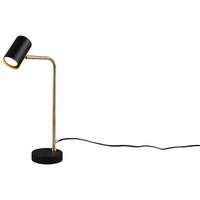 TISCHLEUCHTE - Messingfarben/Schwarz, Design, Metall (45/12/25cm) - Trio Leuchten