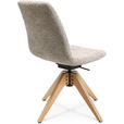 STUHL  in Webstoff Holz, Textil  - Eichefarben/Creme, Design, Holz/Textil (46/82,5-85,25/55cm) - Johann Jakob
