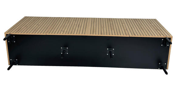 SIDEBOARD LINO in 181/75/40 cm - Eichefarben/Schwarz, Design, Holzwerkstoff/Metall (181/75/40cm) - Xora