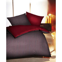 POSTELJNINA 140/200 cm flanela siva, rdeča  - rdeča/siva, Design, tekstil (140/200cm) - Kaeppel