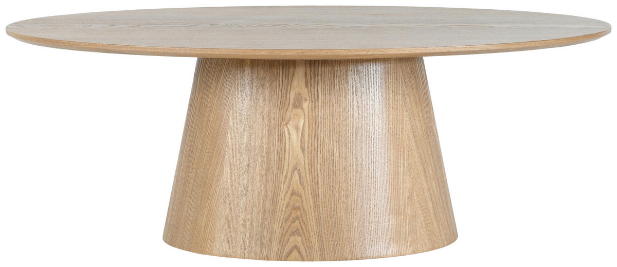 COUCHTISCH Eiche furniert oval Eichefarben  - Eichefarben, Design, Holz/Holzwerkstoff (110/40/60cm) - MID.YOU