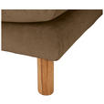 ECKSOFA Goldbraun Chenille Rückenkissen, Rücken echt  - Buchefarben/Goldbraun, KONVENTIONELL, Holz/Textil (162/276cm) - Carryhome