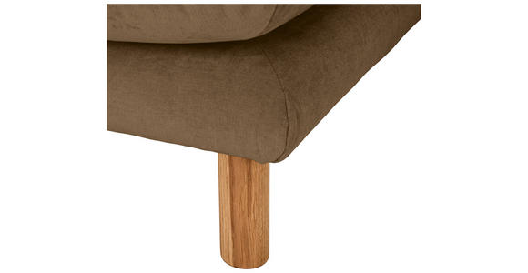 ECKSOFA Goldbraun Chenille Rückenkissen, Rücken echt  - Buchefarben/Goldbraun, KONVENTIONELL, Holz/Textil (162/276cm) - Carryhome