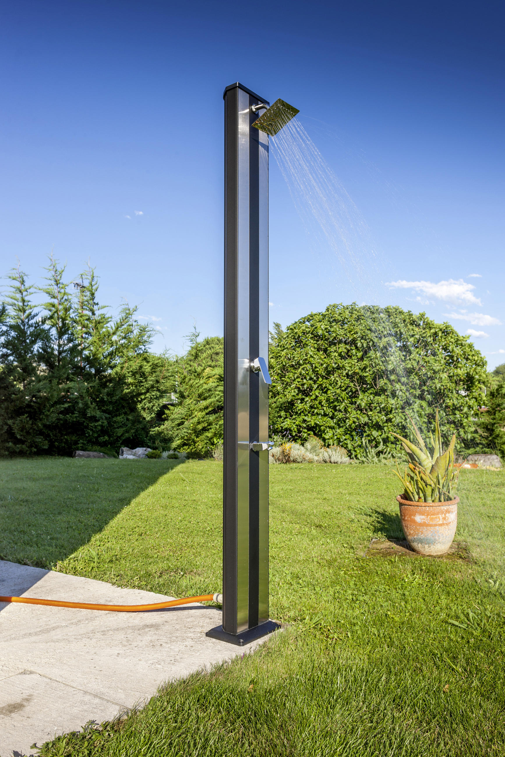 Thumbnail - Gre Gartendusch Dsalp38B, Metall, 18x215x28 cm, Freizeit, Pools und Wasserspaß, Gartenduschen