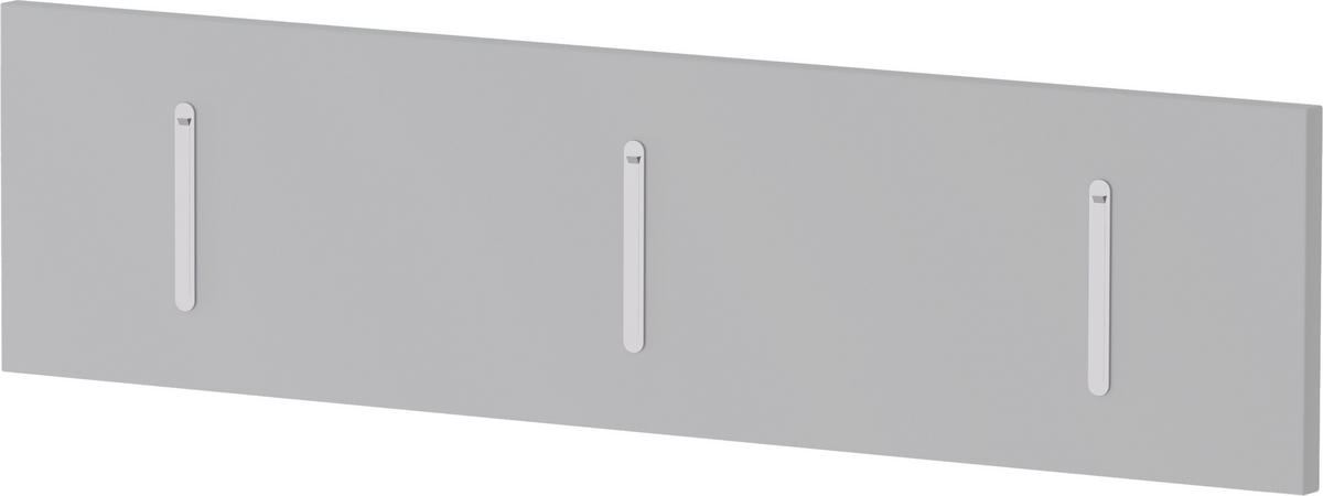 HAKENLEISTE  in Weiß  - Weiß, Design, Holzwerkstoff/Metall (100/25/3cm) - Moderano