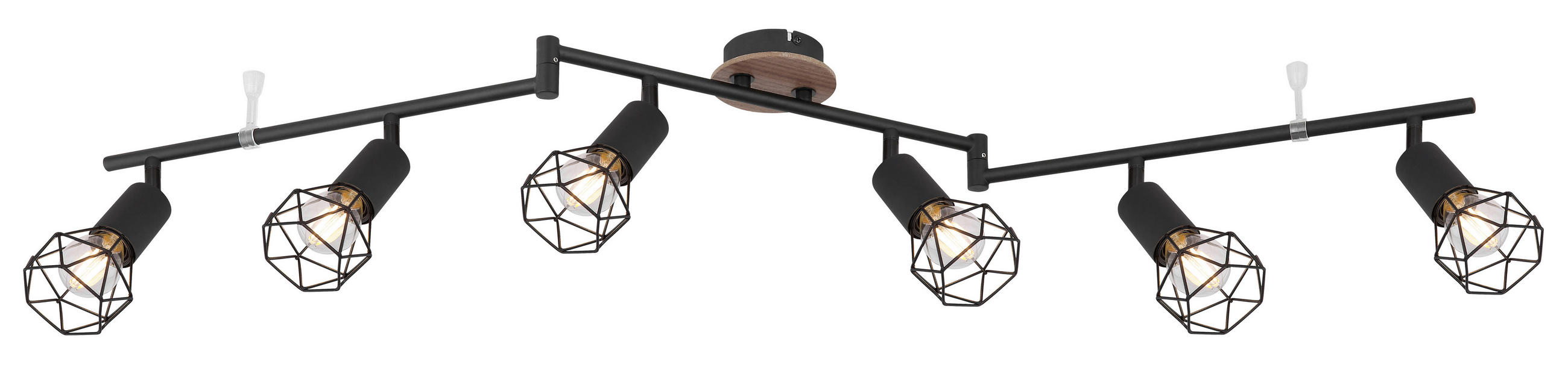 STRAHLER 116/10/24,5 cm   - Schwarz/Braun, Basics, Holz/Metall (116/10/24,5cm) - Globo