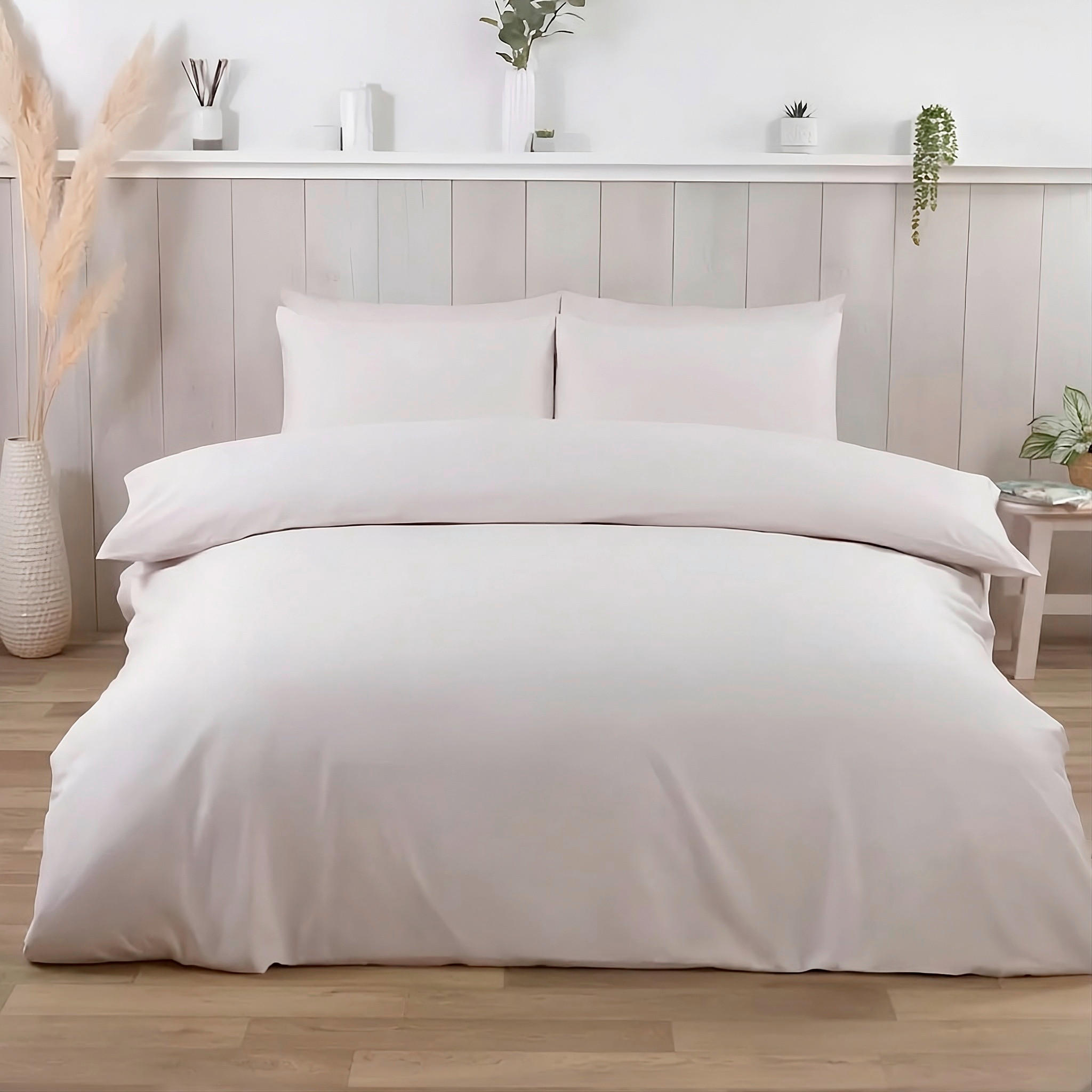 ÁGYNEMŰHUZAT-GARNITÚRA 140/200 cm  - szürkésbézs, Basics, textil (140/200cm)