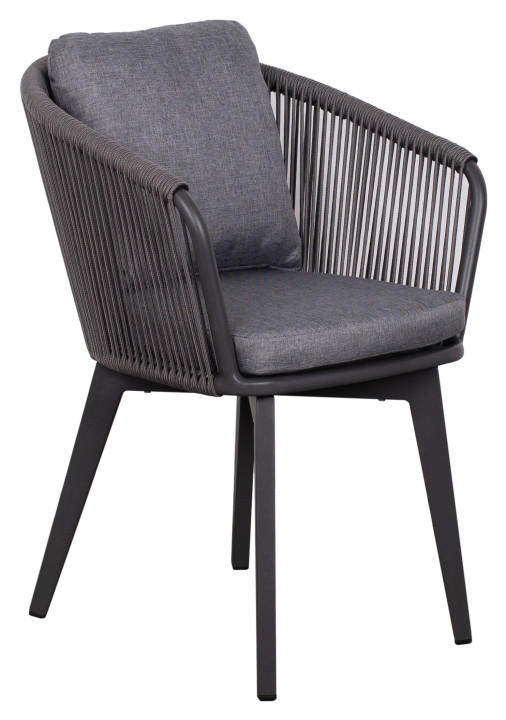 GARTENSESSEL Aluminium Grau  - Grau, Basics, Kunststoff/Textil (58/78/63cm)