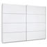 SCHWEBETÜRENSCHRANK in Weiß - Silberfarben/Weiß, Design, Holzwerkstoff/Metall (270/210/61cm) - Ti`me SCHWEBETÜRENSCHRANK in Weiß - Silberfarben/Weiß, Design, Holzwerkstoff/Metall (270/210/61cm) - Ti`me