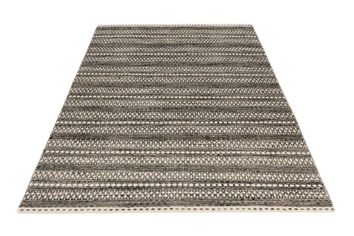 FLACHWEBETEPPICH 120/170 cm My Jaipur Dunkelbraun, Beige  - Dunkelbraun/Beige, KONVENTIONELL, Textil (120/170cm) - Obsession