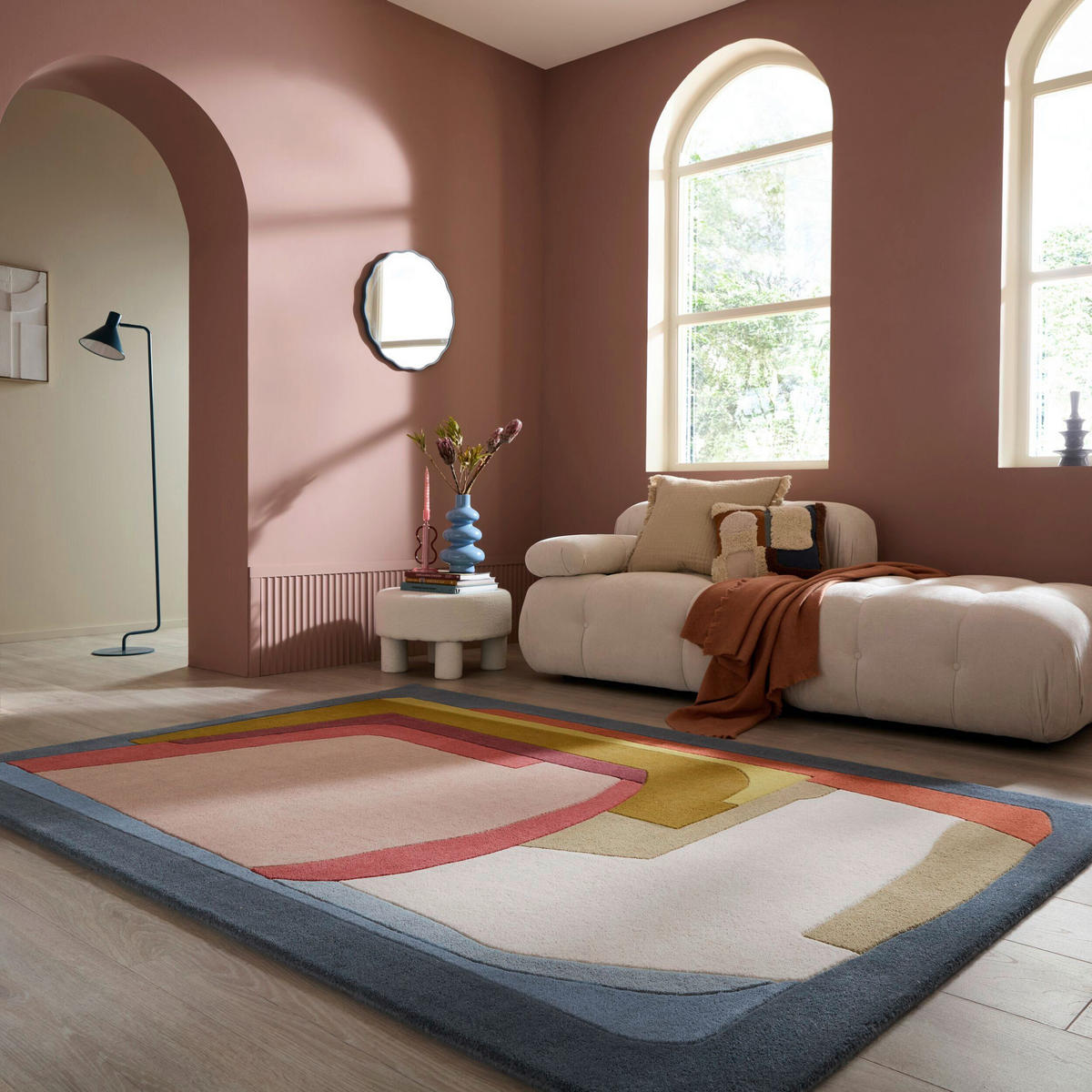WOLLTEPPICH 200/290 cm Elwin Multicolor oval  - Multicolor, Basics, Textil (200/290cm) - Flair Rugs