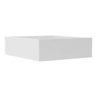 FIOKA bela   42,4/14/53 cm    - bela, pločasti materijal (42,4/14/53cm) - Hom`in