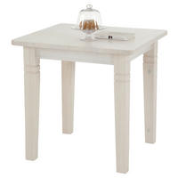 ESSTISCH in Holz 78/78/78 cm  - Weiß, ROMANTIK / LANDHAUS, Holz (78/78/78cm) - Boxxx