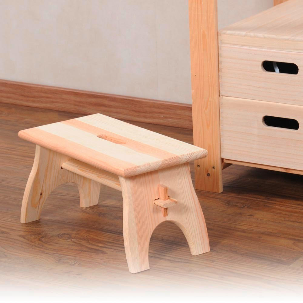 TRITTHOCKER  - Kieferfarben, Basics, Holz (42/20.5/21,5cm) - Kesper