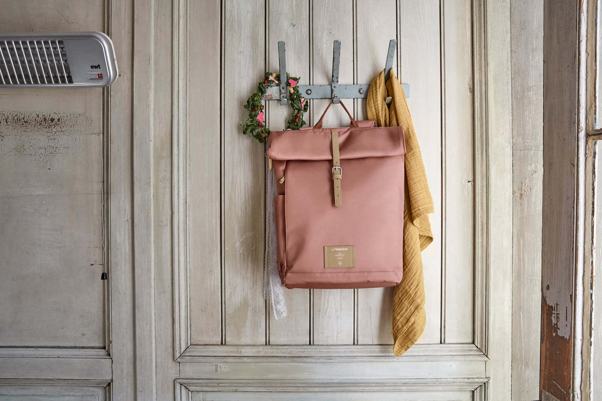 WICKELRUCKSACK Rolltop  - Terracotta, Trend, Textil (30/14,5/46cm) - Lässig