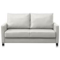 SCHLAFSOFA Feincord Grau  - Chromfarben/Grau, Design, Textil/Metall (140/90/95cm) - Bali