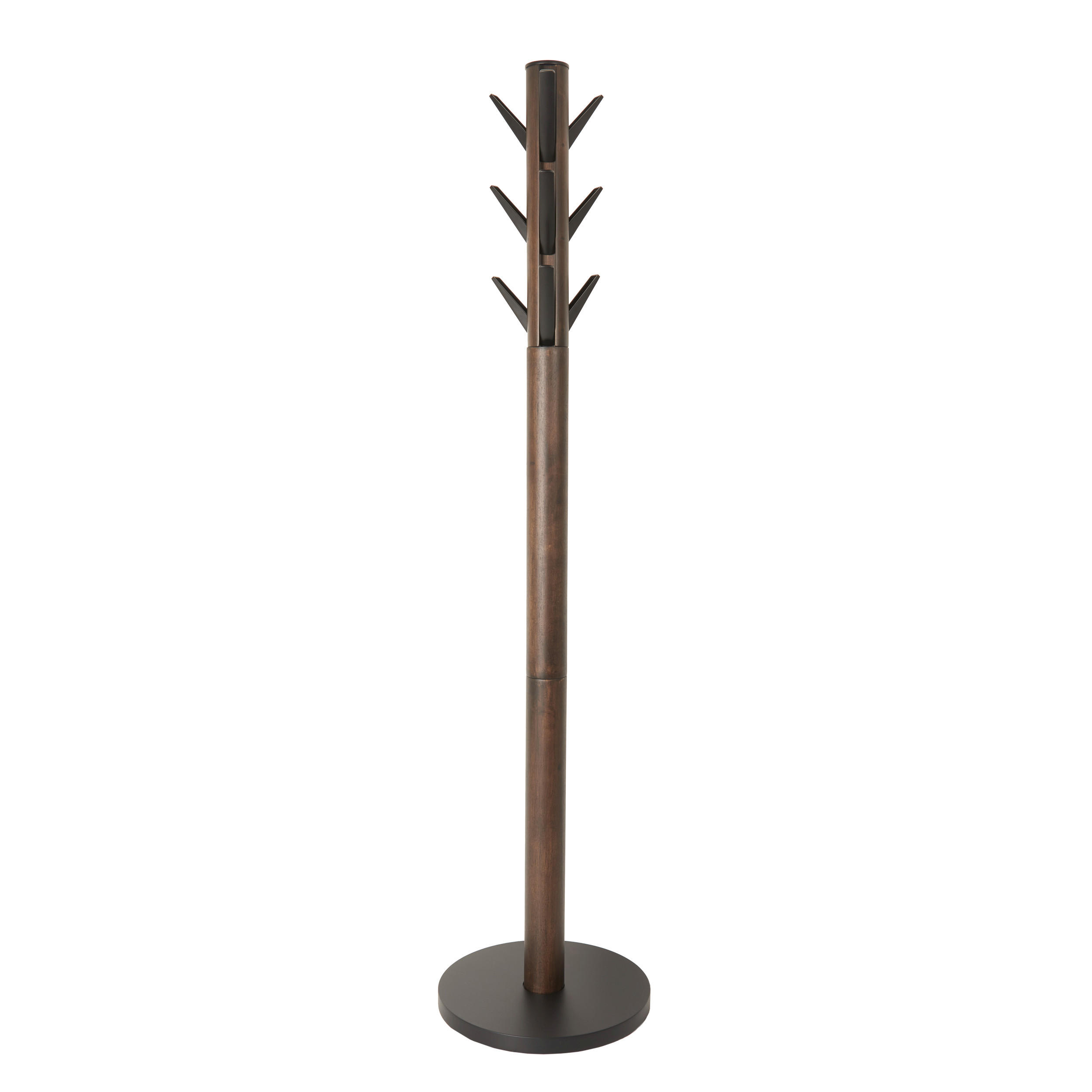 VJEŠALICA SAMOSTOJEĆA crna, boje oraha  drvo   - boje oraha/crna, Basics, drvo (40/168/40cm) - Umbra