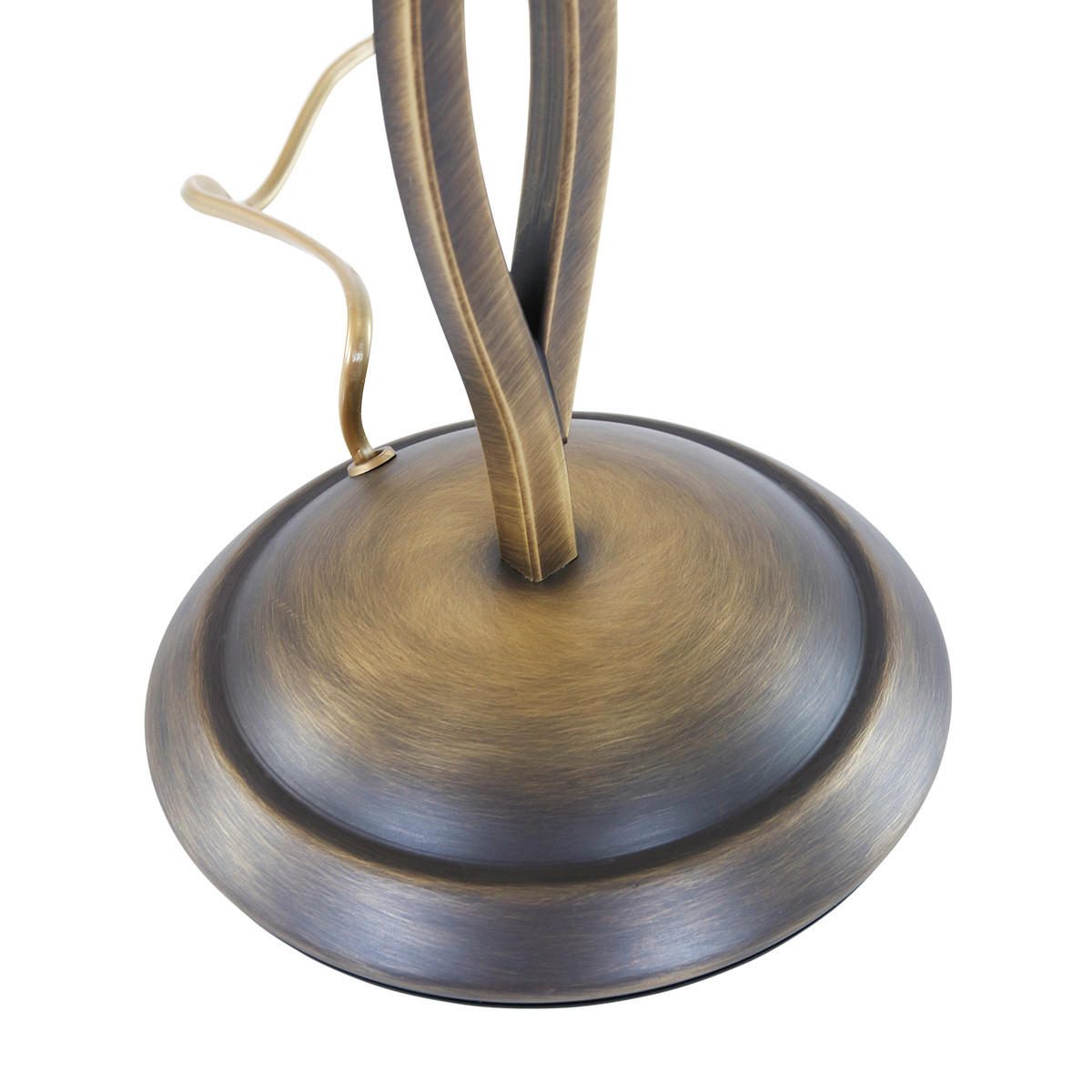 TISCHLEUCHTE Capri 25/45 cm  - Creme/Bronzefarben, KONVENTIONELL, Glas/Metall (25/45cm)