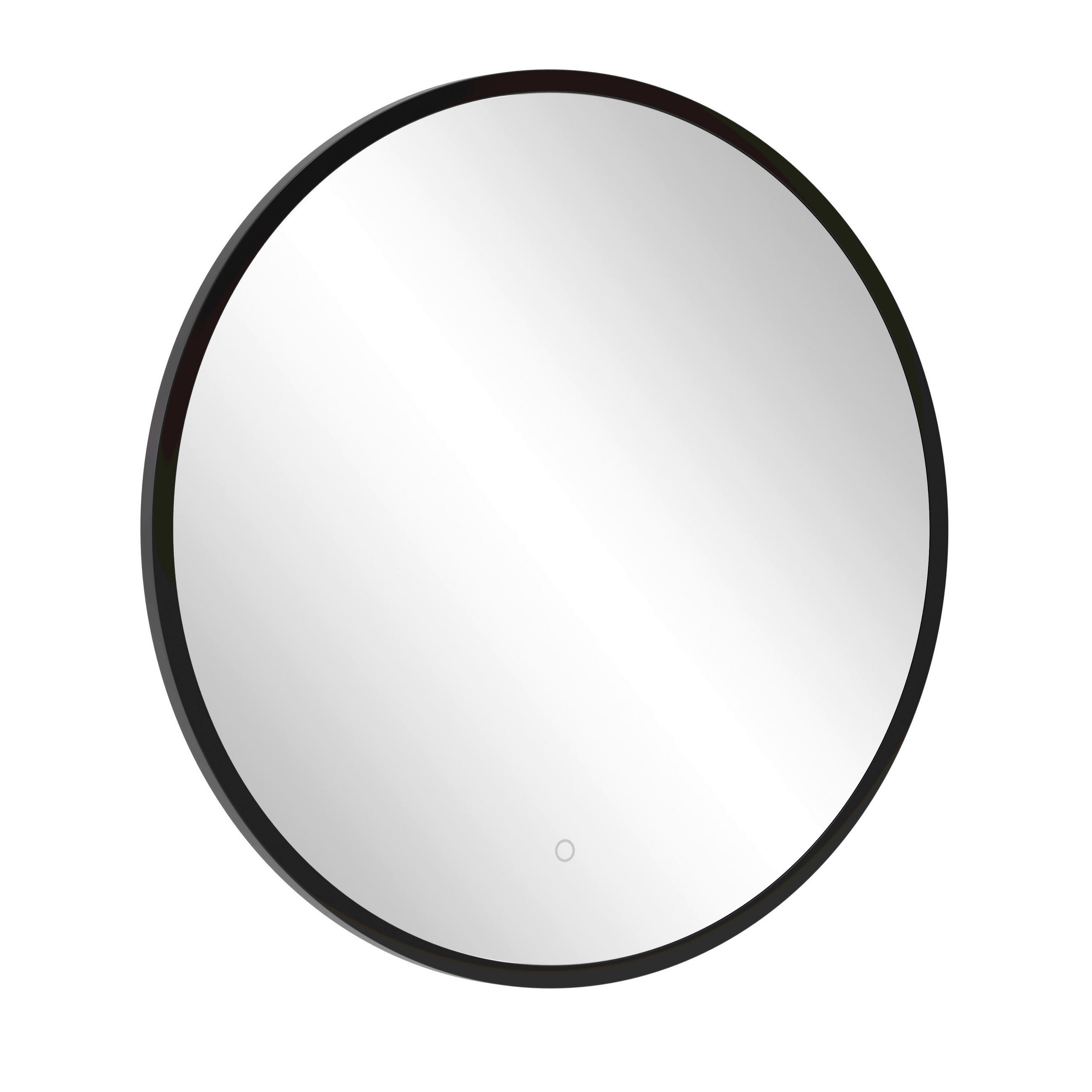 BADEZIMMERSPIEGEL 60/60/3 cm - Schwarz, Natur, Glas/Metall (60/60/3cm) - Held