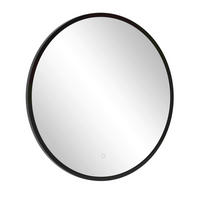 BADEZIMMERSPIEGEL 60/60/3 cm  - Schwarz, Natur, Glas/Metall (60/60/3cm) - Held