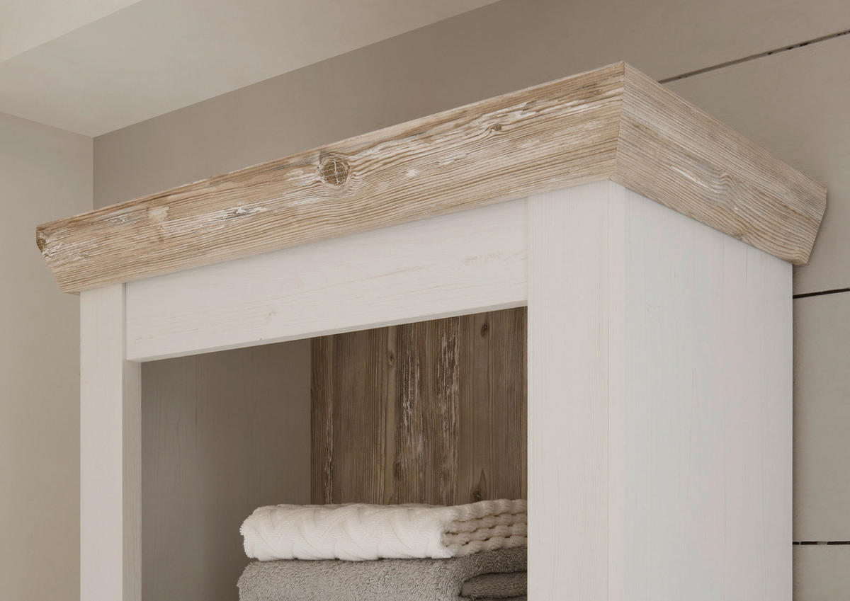 BADEZIMMER 3-teilig  in  - Schwarz/Weiß, Design, Holzwerkstoff/Metall (143/200/46cm) - MID.YOU
