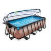 POOL-SET 400/200/100 cm  - Braun, KONVENTIONELL, Kunststoff (400/200/100cm) - EXIT Toys
