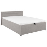 TAPECIRANI KREVET   140/200 cm   svijetlo siva  - svijetlo siva, Moderno, drvo/metal (140/200cm) - MID.YOU
