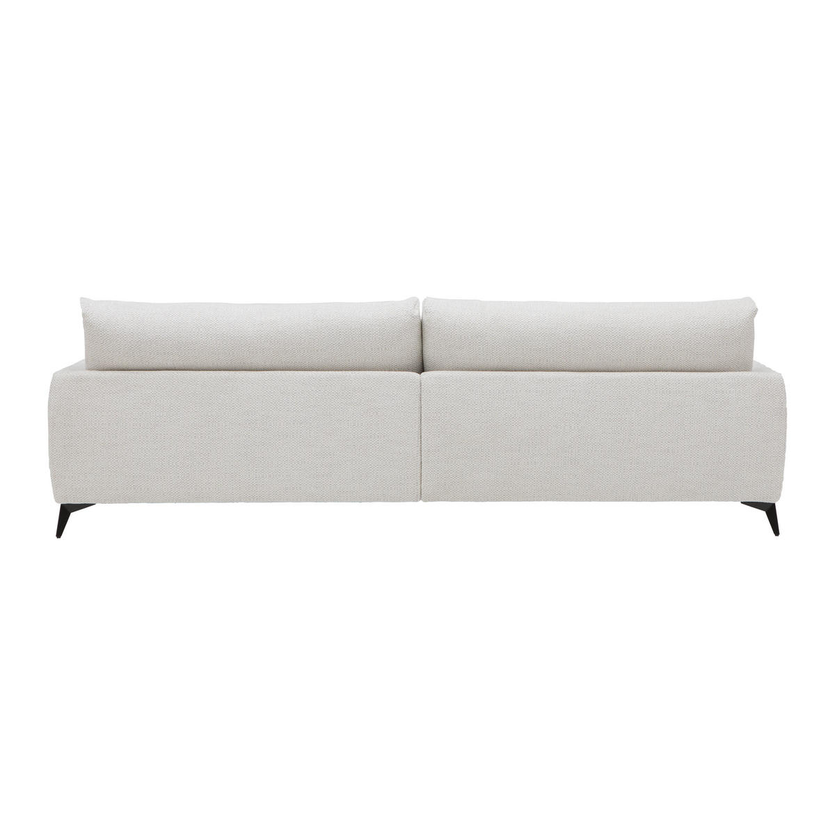 HÖRNSOFFA i chenille gråvit  - gråvit/svart, metall/textil (273/61-85/161cm) - MID.YOU