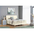 BOXSPRINGBETT 180/200 cm  in Creme  - Eichefarben/Creme, KONVENTIONELL, Holz/Textil (180/200cm) - Voleo