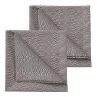 SERVIETTE 2ER SET 50/50 cm   - Grau, Basics, Textil (50/50cm) - Curt Bauer