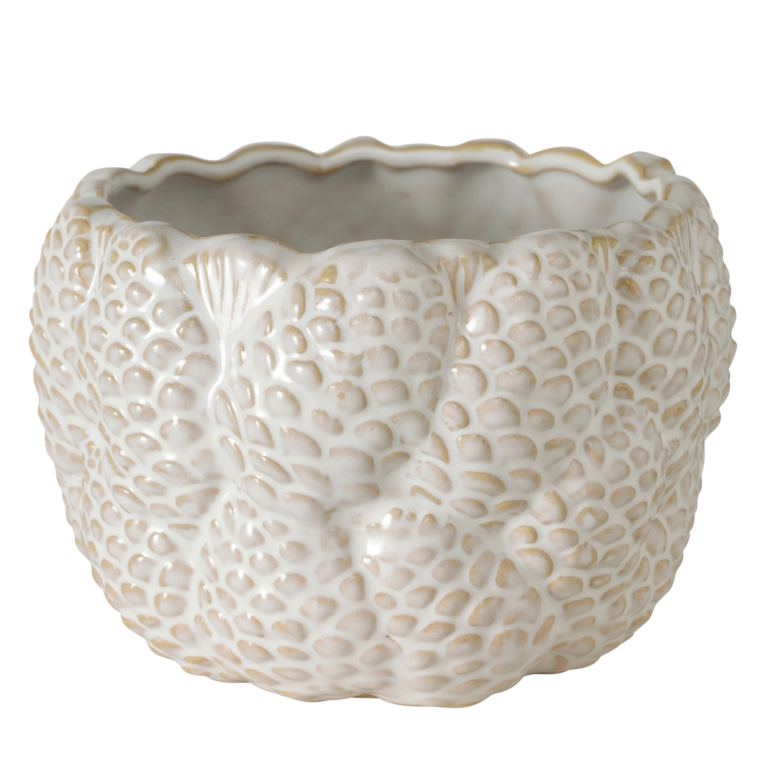ÜBERTOPF 12,5/8,5 cm Creme  - Creme, LIFESTYLE, Keramik (12,5/8,5cm)