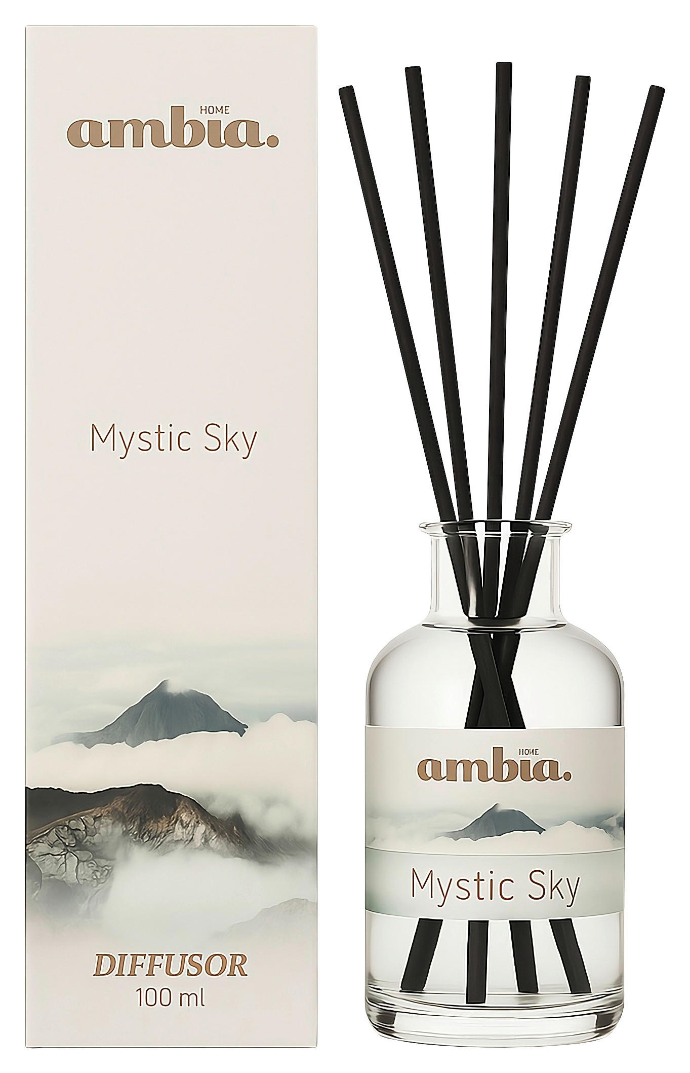 RAUMDUFT AMBIA  - Grauweiß, Basics, Glas (100ml) - Ambia Home