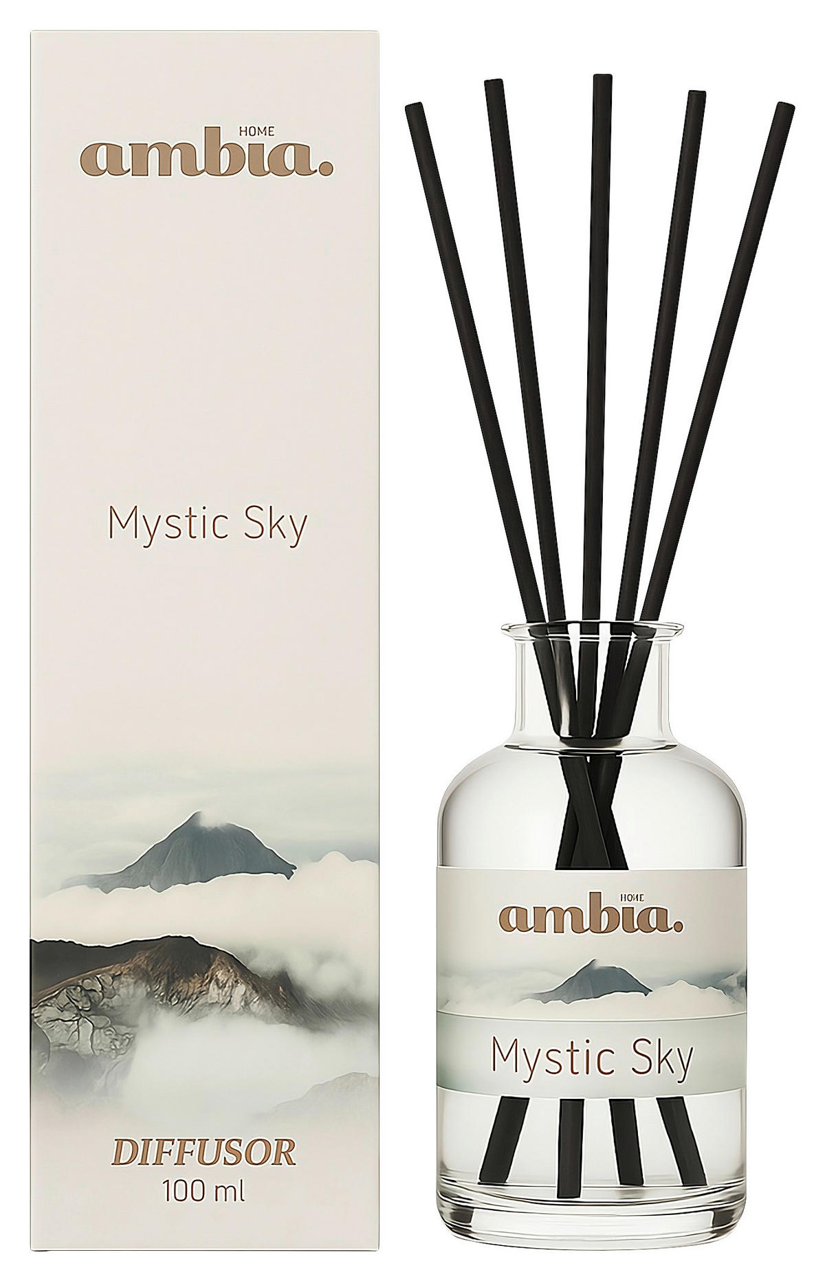 RAUMDUFT AMBIA  - Grauweiß, Basics, Glas (100ml) - Ambia Home