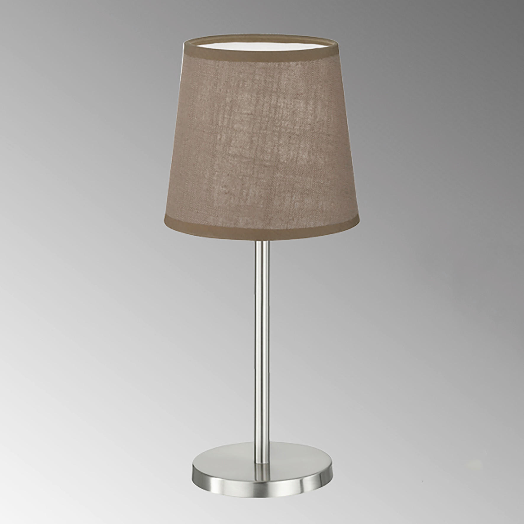 BORDSLAMPA 14/30 cm   - brun/nickelfärgad, Basics, metall/textil (14/30cm)