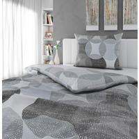 POSTEĽNÁ BIELIZEŇ, flanel, antracitová, 140/200 cm - antracitová, Konventionell, textil (140/200cm) - Novel