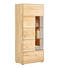 VITRINE in massiv Wildeiche Eichefarben - Edelstahlfarben/Eichefarben, Natur, Glas/Holz (70,7/164,2/40,9cm) - Valnatura VITRINE in massiv Wildeiche Eichefarben - Edelstahlfarben/Eichefarben, Natur, Glas/Holz (70,7/164,2/40,9cm) - Valnatura